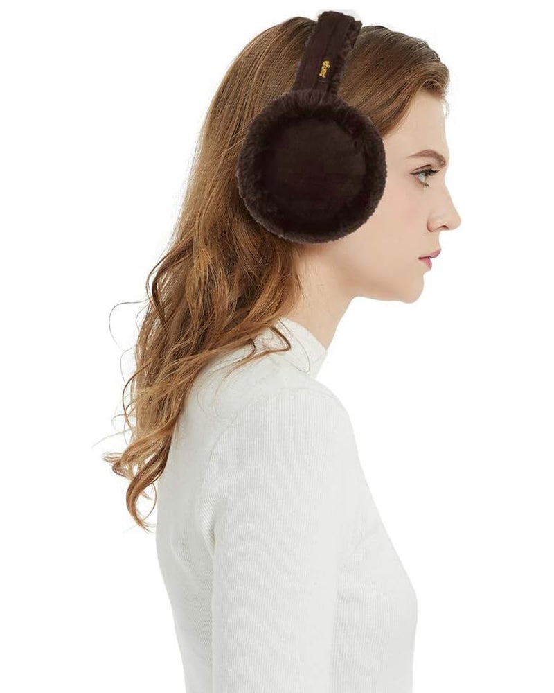 Aurya Ear Muffs - Classic Unisex Ear Warmer Winter Outdoor Earmuffs for Women (Coffee, Standard) - Image 5